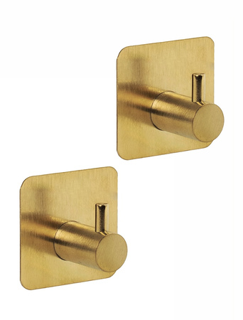 Zestaw 2 haczyków samoprzylepnych SHP     BAROLO złoty