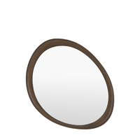 Copenhagen Pebble Mirror Walnut 800x37x780mm