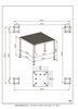 Pergola ogrodowa BIZZOTTO OCEAN 3X3 – antracytowy