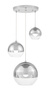 NOWOCZESNA LAMPA WISZĄCA CHROMOWANA VERONI TRIO