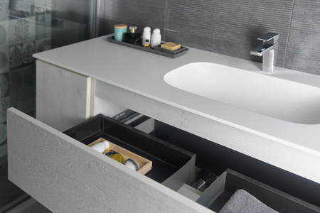 TREOS szafka umywalkowa 110x53x50,5cm, dąb Polar