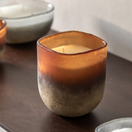 Mercury Candle Amber/Gold Medium Jasmin & Vetiver