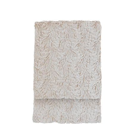 Pled ze sztucznego futra Hampshire – naturalny, 150 × 200 cm