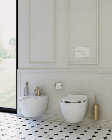 Uchwyt na papier toaletowy - ścienny