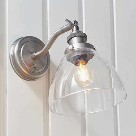 Hansen 1 Wall Light Brushed Silver
