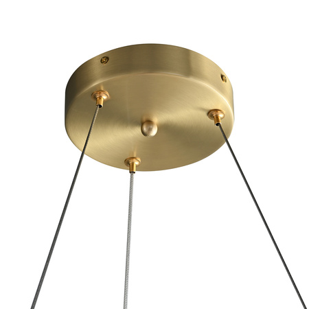 Lampa wisząca PIUMA 60 cm – biała, okrągła oprawa sufitowa