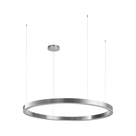 Lampa wisząca CIRCLE 120 cm - LED, ring nikiel szczotkowany