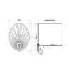 Lampa wisząca LEHDET biała