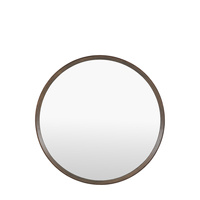 Woodstock Round Mirror Walnut 800x30x800mm