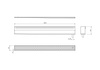 SLIM SPRING półka wnękowa nad wannę  ze stali nierdzewnej z rus, L-250-1200, DN50, czarny mat