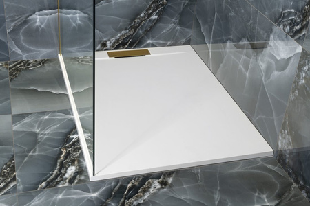 KAZUKO brodzik kompozytowy, 120x90 cm, biały