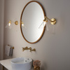Faraday Bathroom 1 Wall Light Satin Brass