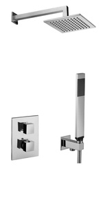 Zestaw natryskowy podtynkowy TERMOSTAT L-400mm 25x25cm SLIM-Paffoni/kolekcja Elle