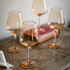 Wine Glass Amber (4pk) 94x94x210mm