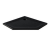 Brodzik MILD STONE akrylowy pięciokątny 90x90x4,5 czarny
