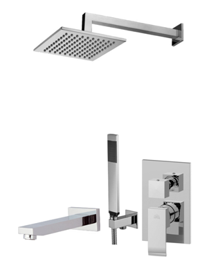 Zestaw wannowy podtynkowy z wylewką-Paffoni/kolekcja Level