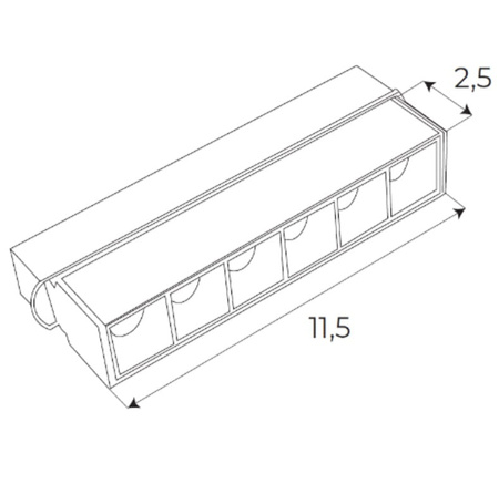 Maxlight M0003Z Lampa Magnetyczna Liniowa System Zigbee 6W 340LM 2700/5000K