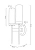 MOOSEE lampa ścienna TORCH TWIN złota