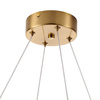 Lampa wisząca CHIC 105 cm - biało złota nowoczesna lampa do salonu