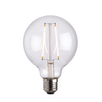 E27 LED Filament Globe 135x95mm Clear 2W