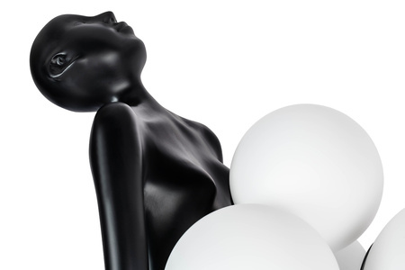 MOOSEE lampa podłogowa HUMAN PREMIUM 180  - włókno szklane, szkło