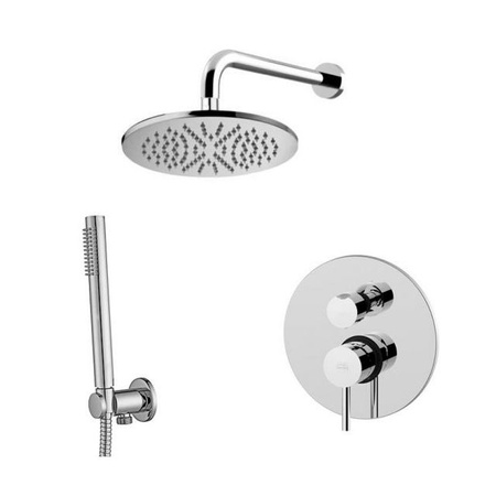 Zestaw natryskowy podtynkowy L-400mm fi-22,5cm-Paffoni/kolekcja Light