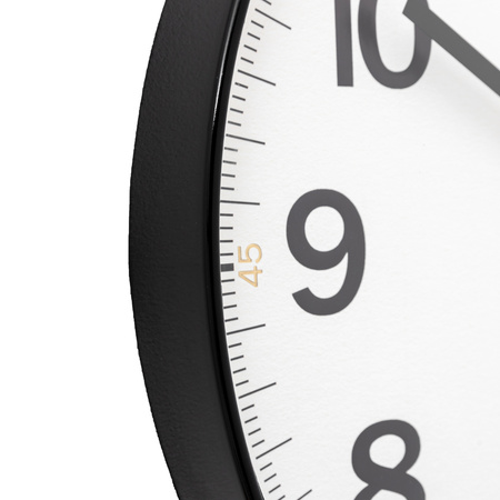 Whitby Wall Clock Black 50cm