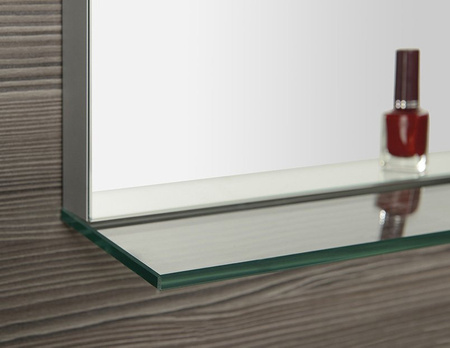 BRETO lustro z oświetleniem LED i półką 100x60,8cm