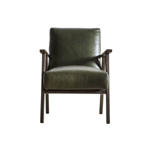 Fotel Neyland Heritage Green Leather
