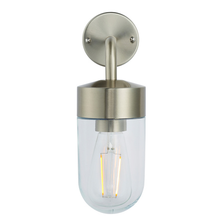 North Wall Light Brushed Steel