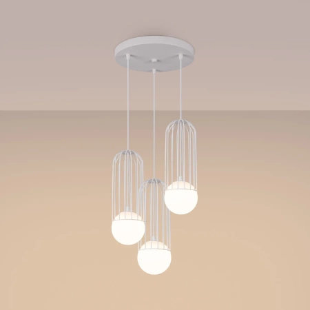 Lampa wisząca BRINA 3P biała