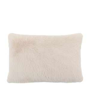 Maple Faux Fur Cushion Oatmeal 400x600mm