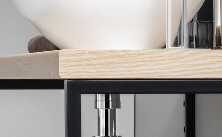 VEGA zestaw łazienkowy, szerokość 97,5 cm, dąb platin