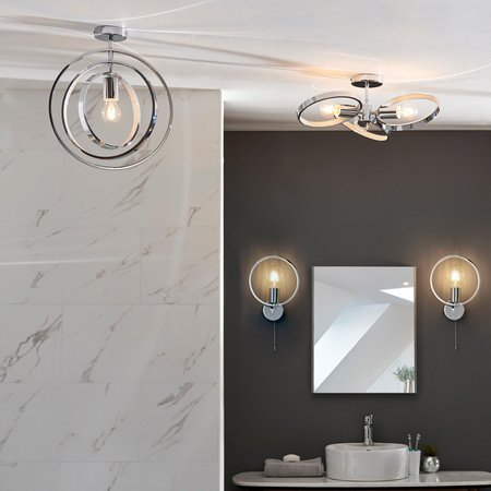 Merola Bathroom 1 Wall Light Chrome