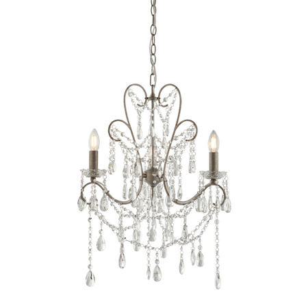 Berkley 3 Pendant Light Aged Silver