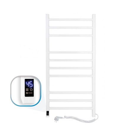 Elektryczny grzejnik łazienkowy Navin Loft 500х1000 Sensor biały prawy timer