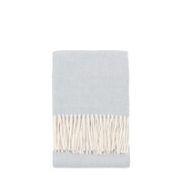 Cassis Herringbone Throw Blue 1300x1700mm