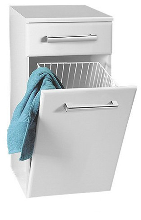 VEGA szafka dolna z koszem na bieliznę 40x78x31cm, biała