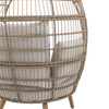 Fotel ogrodowy AVENA Egg Chair – kokon, technorattan, poduszki