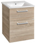 VEGA szafka umywalkowa 51,5x72,6x43,6cm, 2 szuflady, dąb platin