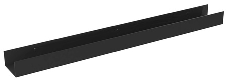 PATRON półka z drążkiem 80cm, czarna