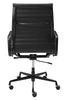 Fotel biurowy AERON PRESTIGE PLUS czarny - skóra naturalna, aluminium