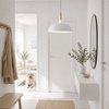Lampa wisząca SAUCER 45 cm -  biała minimalistyczna oprawa do wnętrz nowoczesnych