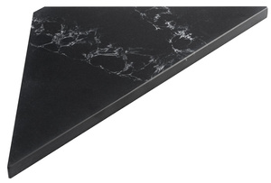 ABELINE półka narożna Rockstone 200x200mm, czarny attica