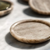 Novi Round Coasters S/4 Beige Marble 100x100x15mm
