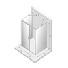 KABINA SMART PROSTOKĄTNA PRZYŚCIENNA  130x90x200 CZYSTE 8mm ACTIVE SHIELD