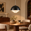 Lampa wisząca DIVERSO 35 cm - czarna matowa