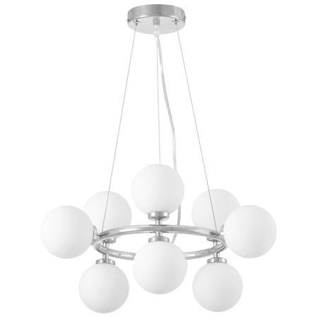 NOWOCZESNA LAMPA WISZĄCA CHROMOWANA MARSIADA W9