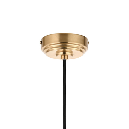 Eltham 1 Pendant Light Brushed Aged Brass/Black