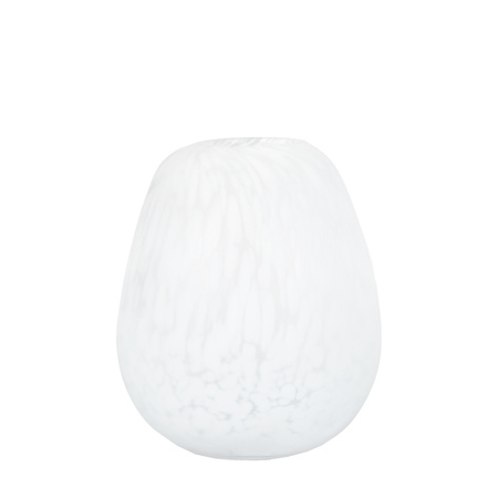 Wazon Linni duży, matowy, biały, z plamkami 170 x 170 x 200 mm